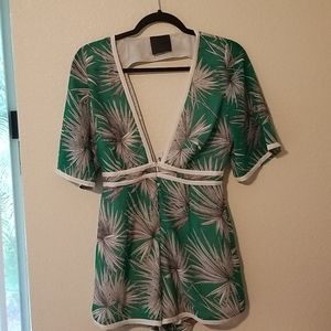 Green and white Nightwalker Romper S